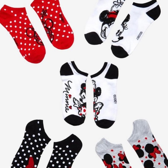 5pairs Minnie Mouse ankle socks - Picture 3 of 3